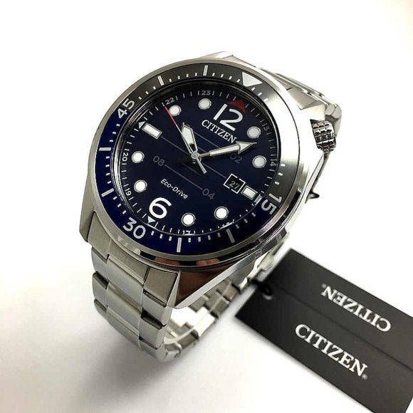 Citizen Men's Diver Blue Dial Watch - Picture 1 of 3